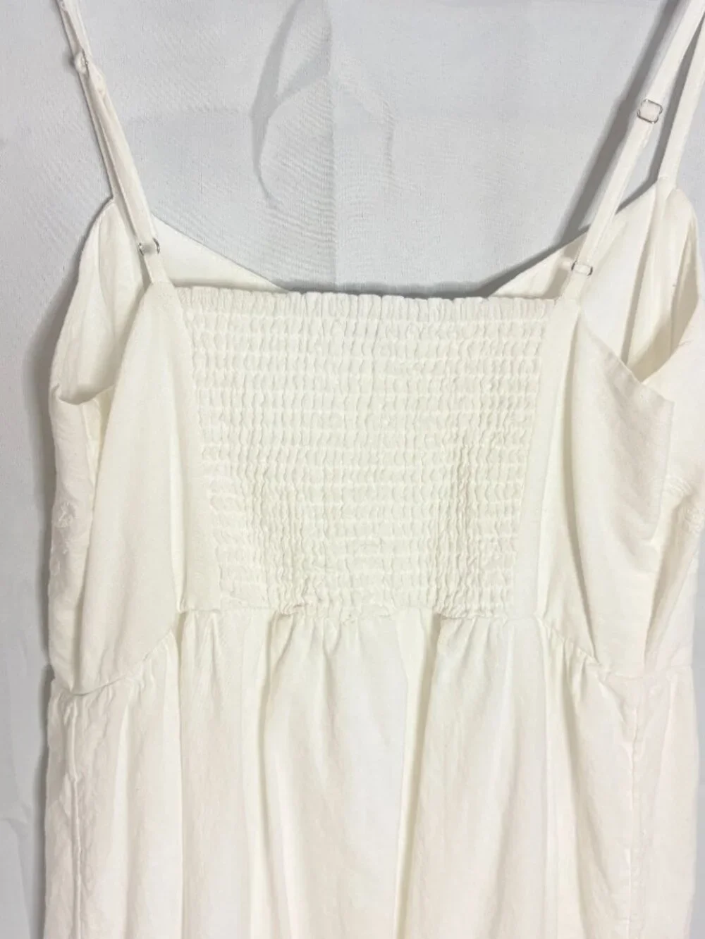 Z Supply White Citadelle Embroidered Linen Maxi Dress - Estimated size M - Picture 6 of 8